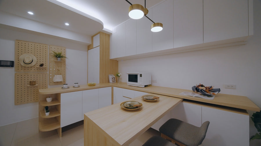 中島吧檯整合餐廚動線